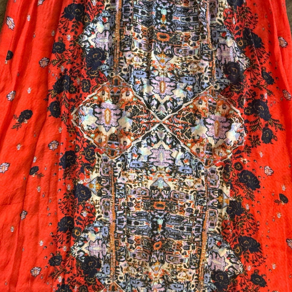 Intimately Free People Morning Song Maxi Dress, Cherry Combo,XS (NWOT) - Picture 14 of 15